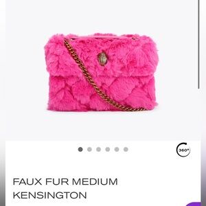 Pink Faux Fur Women Bag